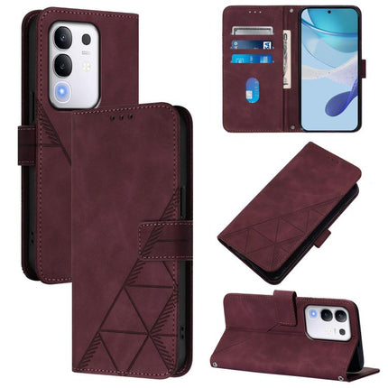 Crossbody 3D Embossed Flip Leather Phone Case, For vivo V50 Lite 5G, For vivo Y29S 5G / Y04 4G Global, For vivo Y29 4G Global, For vivo V50 Global