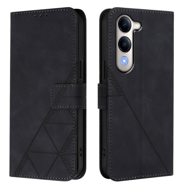 Crossbody 3D Embossed Flip Leather Phone Case, For vivo Y29S 5G / Y04 4G Global, For vivo Y29 4G Global, For vivo V50 Global, For vivo S20