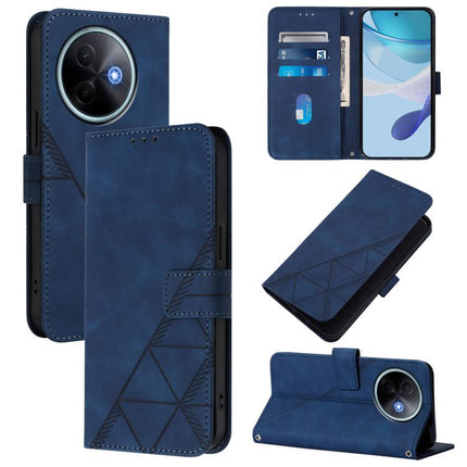 Crossbody 3D Embossed Flip Leather Phone Case, For vivo S30 Pro mini, For vivo S30, For vivo X200s, For vivo Y39 5G Global