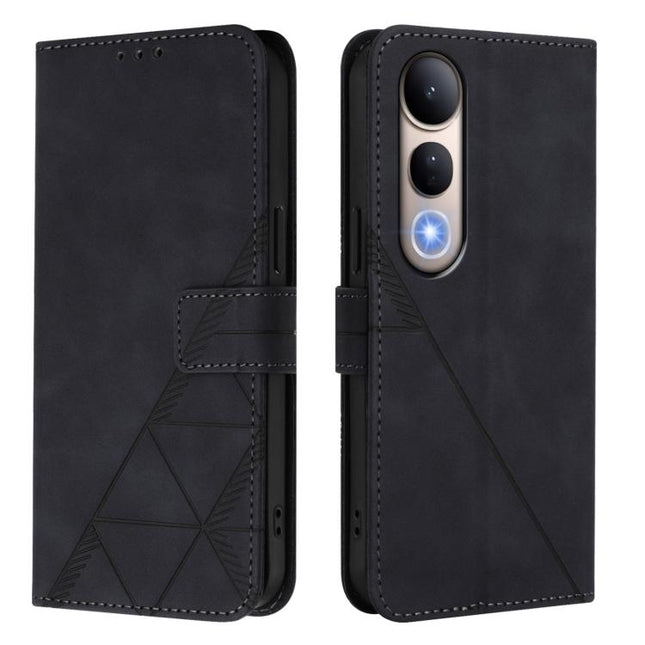 Crossbody 3D Embossed Flip Leather Phone Case, For vivo V50 Lite 5G, For vivo Y29S 5G / Y04 4G Global, For vivo Y29 4G Global, For vivo V50 Global