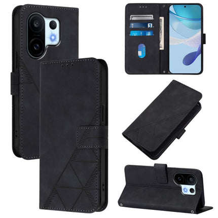 Crossbody 3D Embossed Flip Leather Phone Case, For vivo S30 Pro mini, For vivo S30, For vivo X200s, For vivo Y39 5G Global