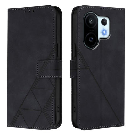 Crossbody 3D Embossed Flip Leather Phone Case, For vivo S30 Pro mini, For vivo S30, For vivo X200s, For vivo Y39 5G Global
