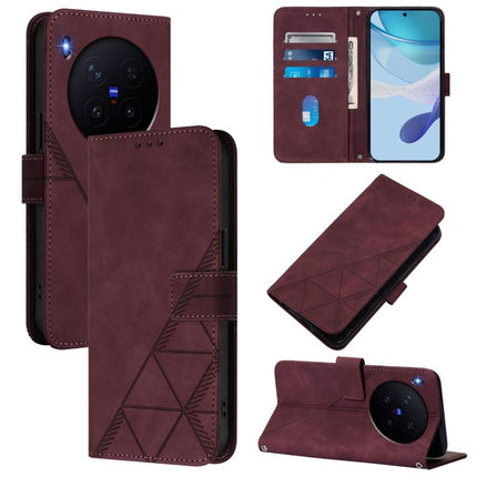 Crossbody 3D Embossed Flip Leather Phone Case, For vivo X300 Ultra, For vivo X300 Pro, For vivo X300, For vivo Y31 5G Global