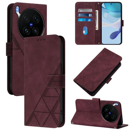 Crossbody 3D Embossed Flip Leather Phone Case, For vivo X300 Ultra, For vivo X300 Pro, For vivo X300, For vivo Y31 5G Global