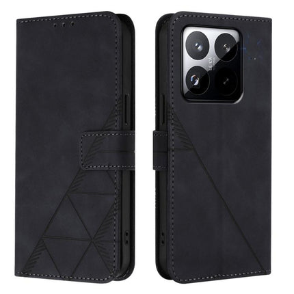 Crossbody 3D Embossed Flip Leather Phone Case, For Xiaomi 15T 5G, For Xiaomi Civi 5 Pro, For Xiaomi 15S Pro, For Xiaomi Poco M6 4G / M6 Plus