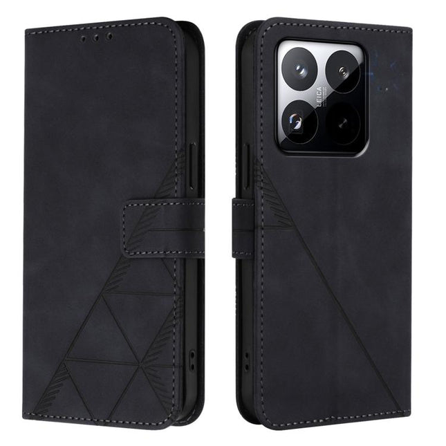 Crossbody 3D Embossed Flip Leather Phone Case, For Xiaomi 15T 5G, For Xiaomi Civi 5 Pro, For Xiaomi 15S Pro, For Xiaomi Poco M6 4G / M6 Plus