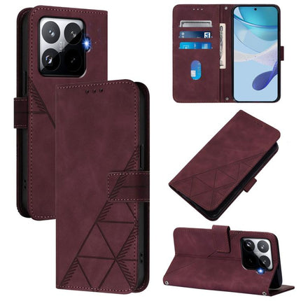 Crossbody 3D Embossed Flip Leather Phone Case, For Xiaomi 17 Max 5G, For Xiaomi 17T Pro 5G, For Xiaomi Poco M7 4G 169mm, For Xiaomi 15T Pro 5G