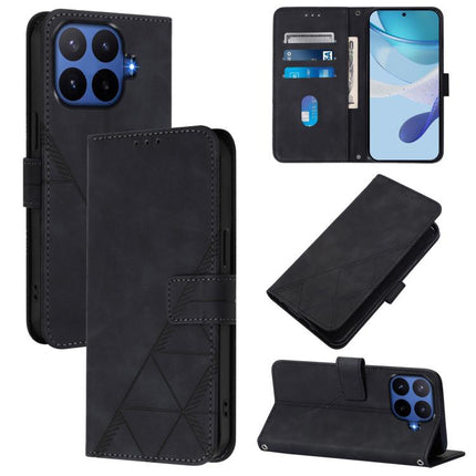 Crossbody 3D Embossed Flip Leather Phone Case, For Xiaomi 17 Max 5G, For Xiaomi 17T Pro 5G, For Xiaomi Poco M7 4G 169mm, For Xiaomi 15T Pro 5G
