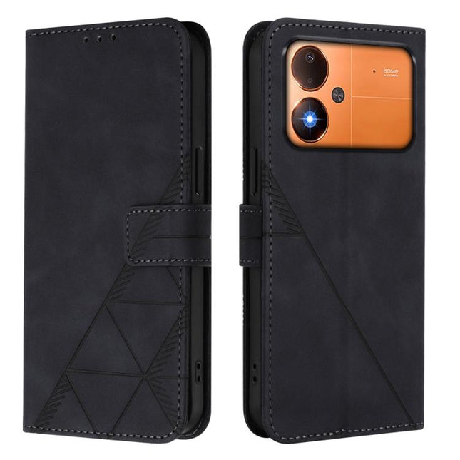 Crossbody 3D Embossed Flip Leather Phone Case, For Xiaomi 17 Max 5G, For Xiaomi 17T Pro 5G, For Xiaomi Poco M7 4G 169mm, For Xiaomi 15T Pro 5G