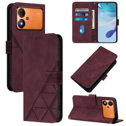 Crossbody 3D Embossed Flip Leather Phone Case, For Xiaomi 17 Max 5G, For Xiaomi 17T Pro 5G, For Xiaomi Poco M7 4G 169mm, For Xiaomi 15T Pro 5G