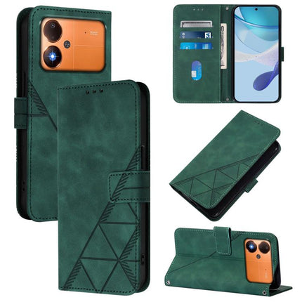 Crossbody 3D Embossed Flip Leather Phone Case, For Xiaomi 17 Max 5G, For Xiaomi 17T Pro 5G, For Xiaomi Poco M7 4G 169mm, For Xiaomi 15T Pro 5G
