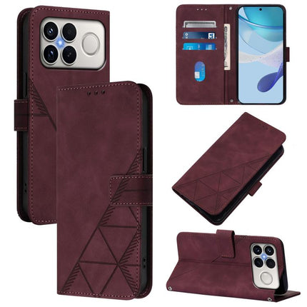 Crossbody 3D Embossed Flip Leather Phone Case, For Xiaomi 17 Max 5G, For Xiaomi 17T Pro 5G, For Xiaomi Poco M7 4G 169mm, For Xiaomi 15T Pro 5G