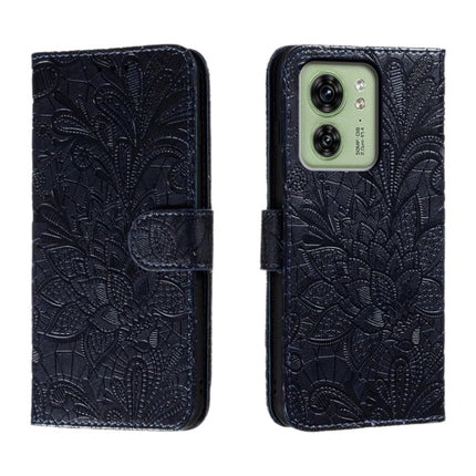 Lace Flower Embossing Flip Leather Phone Case, For Motorola Edge 40, For Motorola Moto G4