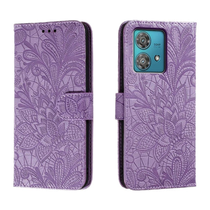Lace Flower Embossing Flip Leather Phone Case, For Motorola Moto G84, For Motorola Moto G54, For Motorola  Edge 40 Neo, For Motorola Moto G14