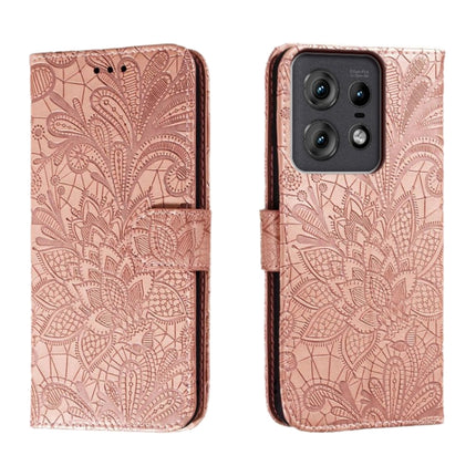 Lace Flower Embossing Flip Leather Phone Case, For Motorola Edge 50 Neo, For Motorola Edge 50 Ultra, For Motorola Edge 50 Pro, For Motorola Edge 50 Fusion