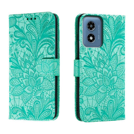 Lace Flower Embossing Flip Leather Phone Case, For Motorola Moto G24 Power, For Motorola Moto G34, For Motorola Moto G Play 2024, For Motorola Moto G Power 5G 2024