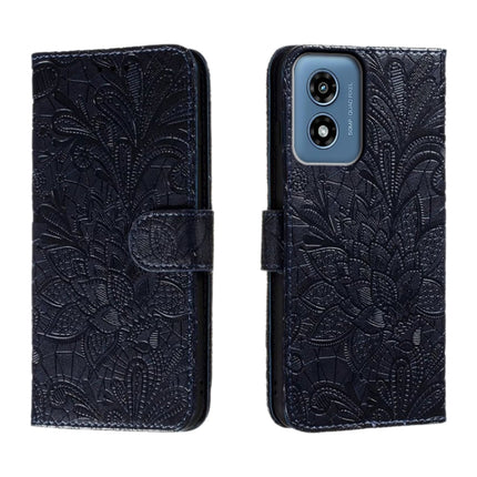 Lace Flower Embossing Flip Leather Phone Case, For Motorola Moto G24 Power, For Motorola Moto G34, For Motorola Moto G Play 2024, For Motorola Moto G Power 5G 2024
