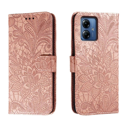 Lace Flower Embossing Flip Leather Phone Case, For Motorola Moto G84, For Motorola Moto G54, For Motorola  Edge 40 Neo, For Motorola Moto G14