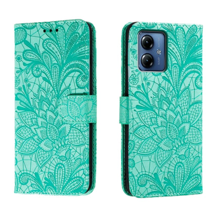 Lace Flower Embossing Flip Leather Phone Case, For Motorola Moto G84, For Motorola Moto G54, For Motorola  Edge 40 Neo, For Motorola Moto G14