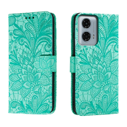 Lace Flower Embossing Flip Leather Phone Case, For Motorola Moto G24 Power, For Motorola Moto G34, For Motorola Moto G Play 2024, For Motorola Moto G Power 5G 2024