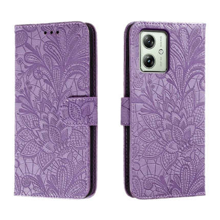 Lace Flower Embossing Flip Leather Phone Case, For Motorola Moto G84, For Motorola Moto G54, For Motorola  Edge 40 Neo, For Motorola Moto G14