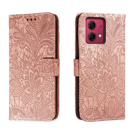 Lace Flower Embossing Flip Leather Phone Case, For Motorola Moto G84, For Motorola Moto G54, For Motorola  Edge 40 Neo, For Motorola Moto G14