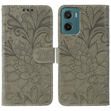 Lace Flower Embossing Flip Leather Phone Case, For Motorola G96 5G, For Motorola Edge 60 Pro, For Motorola Edge 60 Fusion 5G, For Motorola Moto G05 / E15