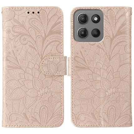 Lace Flower Embossing Flip Leather Phone Case, For Motorola Moto G15, For Motorola Moto G75 5G, For Motorola Moto G35, For Motorola Edge 50