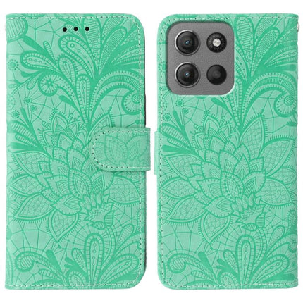 Lace Flower Embossing Flip Leather Phone Case, For Motorola Moto G15, For Motorola Moto G75 5G, For Motorola Moto G35, For Motorola Edge 50