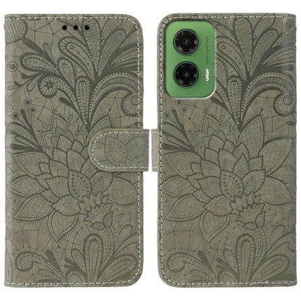 Lace Flower Embossing Flip Leather Phone Case, For Motorola Moto G15, For Motorola Moto G75 5G, For Motorola Moto G35, For Motorola Edge 50