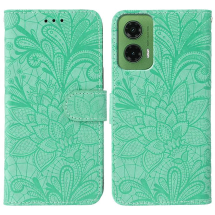 Lace Flower Embossing Flip Leather Phone Case, For Motorola Moto G15, For Motorola Moto G75 5G, For Motorola Moto G35, For Motorola Edge 50