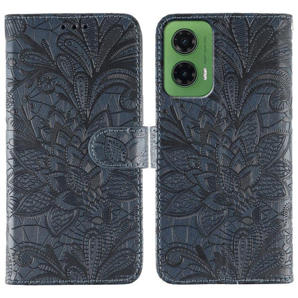 Lace Flower Embossing Flip Leather Phone Case, For Motorola Moto G15, For Motorola Moto G75 5G, For Motorola Moto G35, For Motorola Edge 50