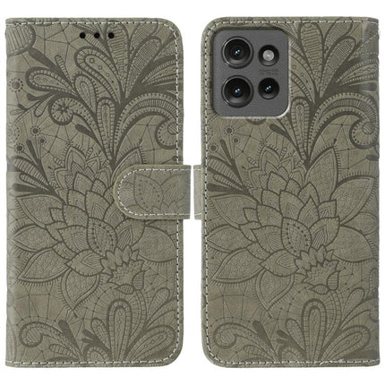Lace Flower Embossing Flip Leather Phone Case, For Motorola Moto G15, For Motorola Moto G75 5G, For Motorola Moto G35, For Motorola Edge 50