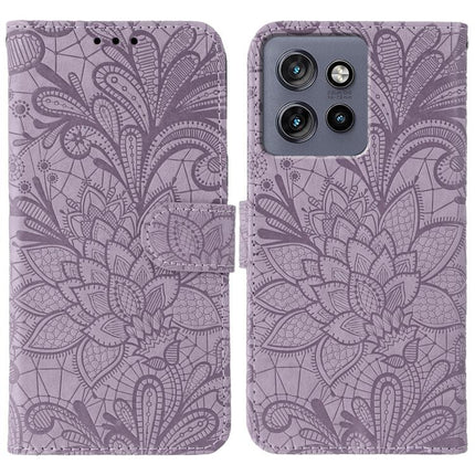 Lace Flower Embossing Flip Leather Phone Case, For Motorola Edge 50 Neo, For Motorola Edge 50 Ultra, For Motorola Edge 50 Pro, For Motorola Edge 50 Fusion