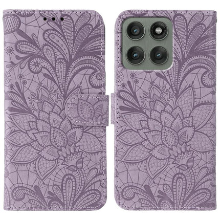Lace Flower Embossing Flip Leather Phone Case, For Motorola G96 5G, For Motorola Edge 60 Pro, For Motorola Edge 60 Fusion 5G, For Motorola Moto G05 / E15