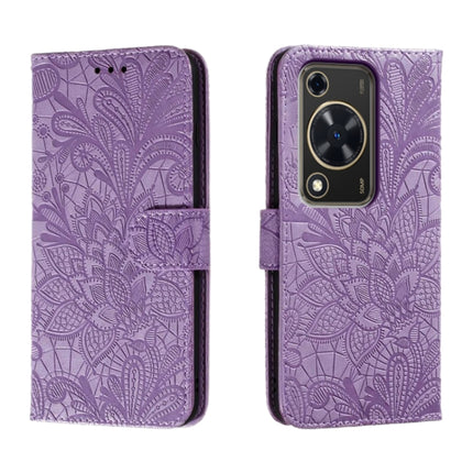 Lace Flower Embossing Flip Leather Phone Case, For Huawei Enjoy 70 Pro, For Huawei Enjoy 70, For Huawei Nova 12 Pro, For Huawei Nova 12