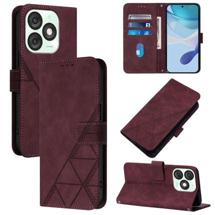 Crossbody 3D Embossed Flip Leather Phone Case, For Itel Power 70, For Itel A50, For Itel RS4, For Itel S24
