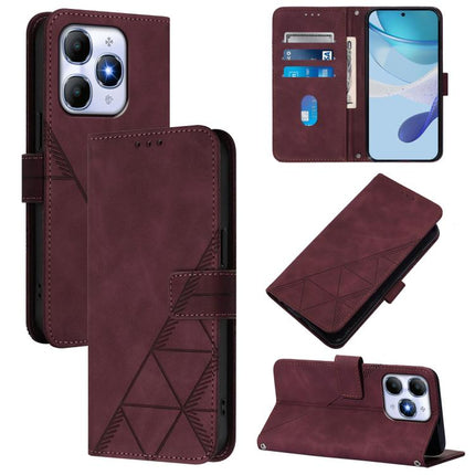 Crossbody 3D Embossed Flip Leather Phone Case, For itel A200 4G/A200+ 4G Global, For Itel A95 5G, For Itel A90, For Itel City 100