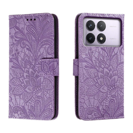 Lace Flower Embossing Flip Leather Phone Case, For Xiaomi Redmi Note 13R Pro, For Xiaomi Redmi K70