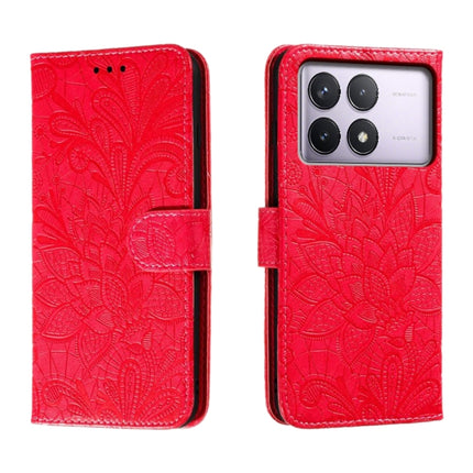Lace Flower Embossing Flip Leather Phone Case, For Xiaomi Redmi Note 13R Pro, For Xiaomi Redmi K70