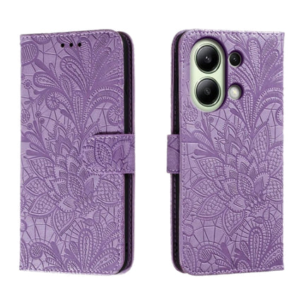 Lace Flower Embossing Flip Leather Phone Case, For Xiaomi Redmi A3, For Xiaomi Redmi Note 13 Pro 4G, For Xiaomi Redmi Note 13 4G, For Xiaomi Redmi K70E