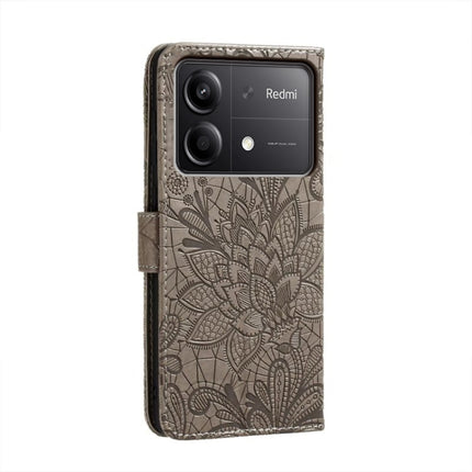 Lace Flower Embossing Flip Leather Phone Case, For Xiaomi Redmi Note 13R Pro, For Xiaomi Redmi K70