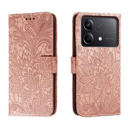 Lace Flower Embossing Flip Leather Phone Case, For Xiaomi Redmi Note 13R Pro, For Xiaomi Redmi K70