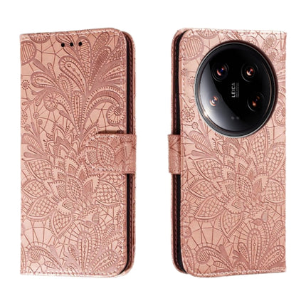 Lace Flower Embossing Flip Leather Phone Case, For Xiaomi 14T, For Xiaomi Poco C61 4G Global, For Xiaomi 14 Ultra, For Xiaomi 13T / 13T Pro
