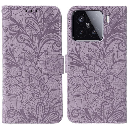 Lace Flower Embossing Flip Leather Phone Case, For Xiaomi Poco X7 Pro, For Xiaomi 15 Pro, For Xiaomi 15, For Xiaomi 14T Pro