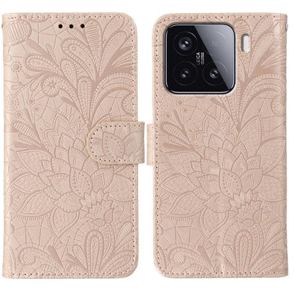 Lace Flower Embossing Flip Leather Phone Case, For Xiaomi Poco X7 Pro, For Xiaomi 15 Pro, For Xiaomi 15, For Xiaomi 14T Pro