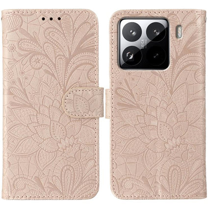 Lace Flower Embossing Flip Leather Phone Case, For Xiaomi Poco X7 Pro, For Xiaomi 15 Pro, For Xiaomi 15, For Xiaomi 14T Pro