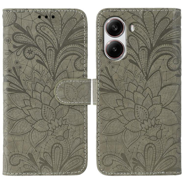 Lace Flower Embossing Flip Leather Phone Case, For Xiaomi Poco X7 Pro, For Xiaomi 15 Pro, For Xiaomi 15, For Xiaomi 14T Pro