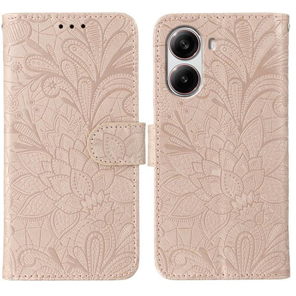 Lace Flower Embossing Flip Leather Phone Case, For Xiaomi Poco X7 Pro, For Xiaomi 15 Pro, For Xiaomi 15, For Xiaomi 14T Pro