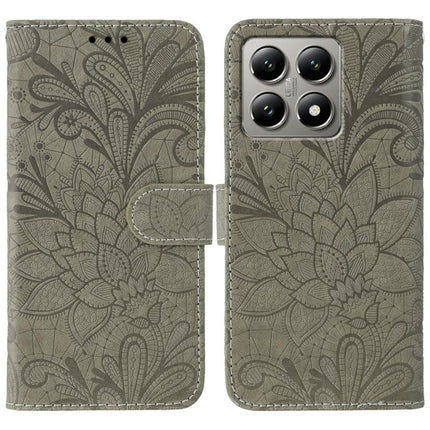 Lace Flower Embossing Flip Leather Phone Case, For Xiaomi Poco X7 Pro, For Xiaomi 15 Pro, For Xiaomi 15, For Xiaomi 14T Pro